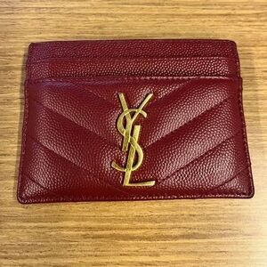 Yves Saint Laurent YSL Red Card Holder